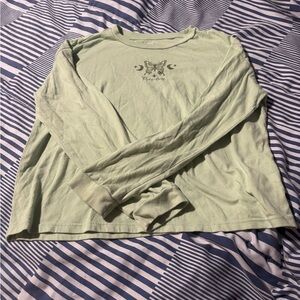 Wonder Nation Light Green Long Sleeve Tee